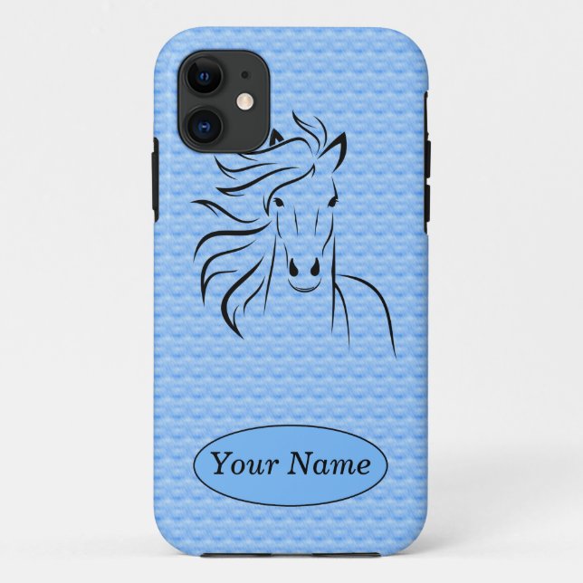 Hintergrund iPhone 5/5s des Pferdw/Blue Fall Case-Mate iPhone Hülle (Rückseite)