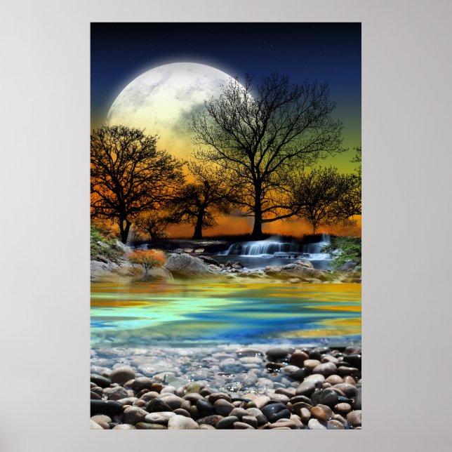 Hintergrund-Kartendesign des Powers Poster (Vorne)