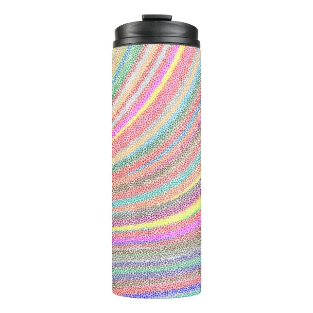 Hintergrund Low-Poly-Tapete Thermosbecher (Vorderseite)