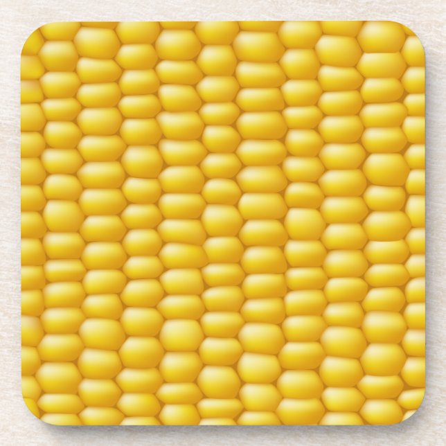 Hintergrund Maiskolben Getränkeuntersetzer (Vorderseite)