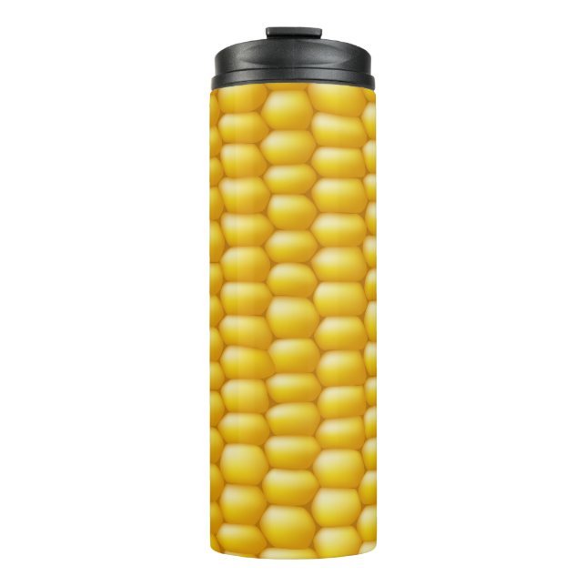 Hintergrund Maiskolben Thermosbecher (Vorderseite)