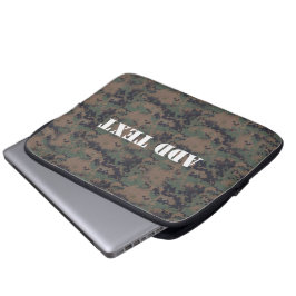 Hintergrund militärischer digitaler Wälder Laptopschutzhülle