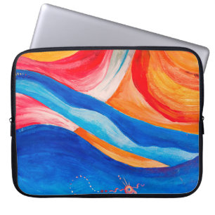 Hintergrund mit abstrakter Kunsttextur, Fragment w Laptopschutzhülle