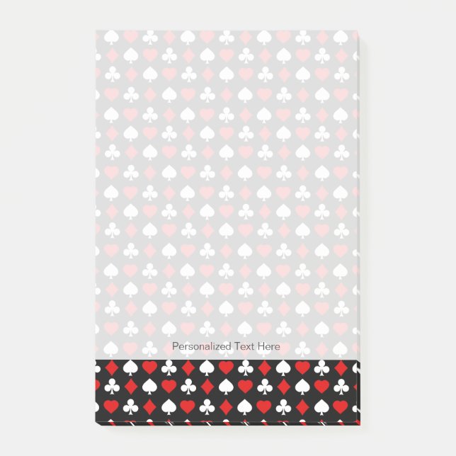 Hintergrund mit Anzügen Post-it Klebezettel (Vorderseite)