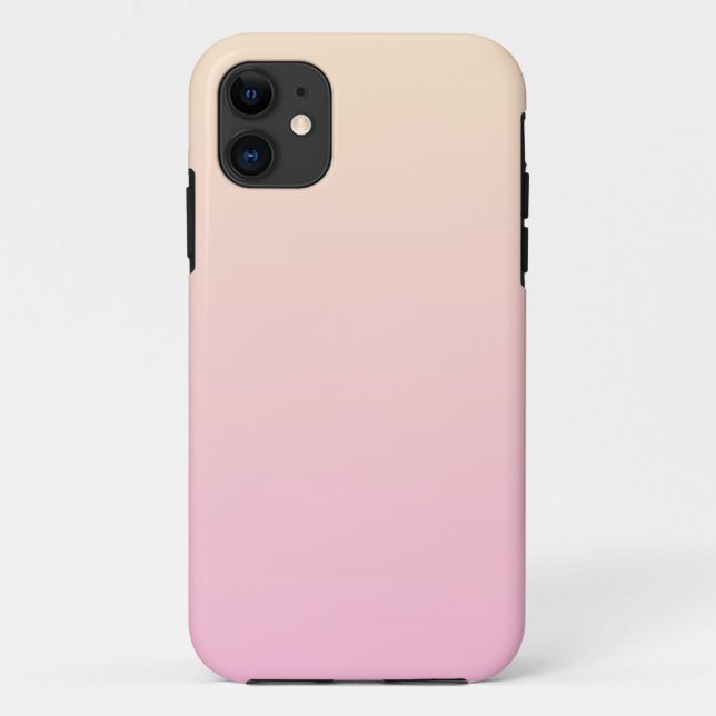 Hintergrund mit blassrosa und gelbem Verlauf Case-Mate iPhone Hülle (Rückseite)
