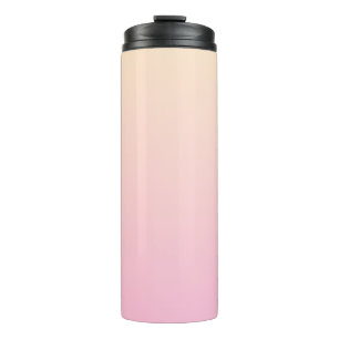 Hintergrund mit blassrosa und gelbem Verlauf Thermosbecher