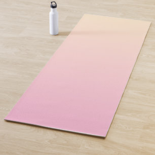 Hintergrund mit blassrosa und gelbem Verlauf Yogamatte