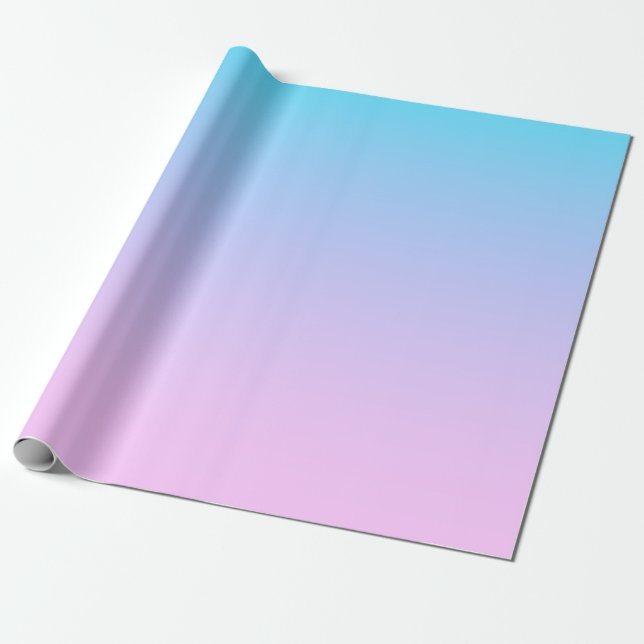 Hintergrund mit blauem und rosa Farbverlauf Geschenkpapier (Ungerollt)
