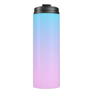 Hintergrund mit blauem und rosa Farbverlauf Thermosbecher