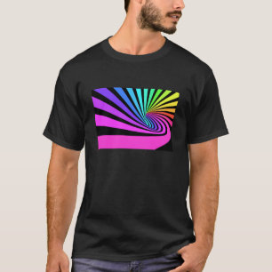 Hintergrund mit bunten Streifen T-Shirt