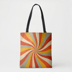 Hintergrund mit Drehung-Muster, Retro Tasche