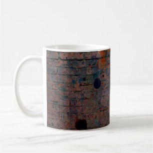 Hintergrund mit Farbgrundierung. Verschiedenes Far Kaffeetasse