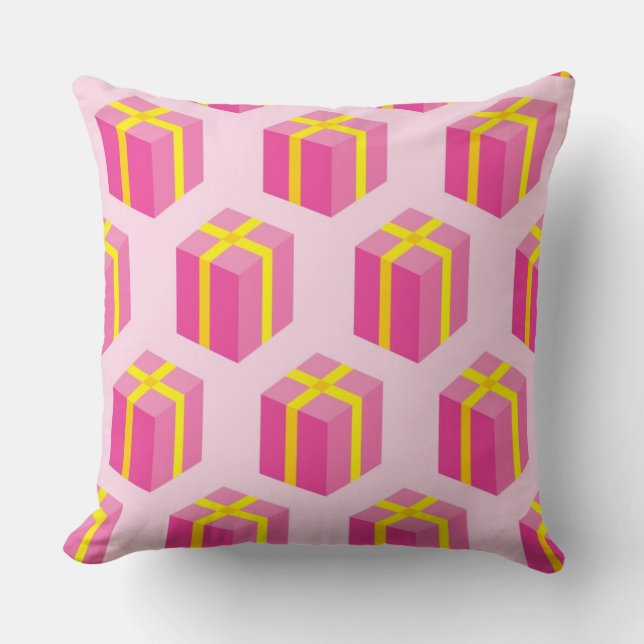 Hintergrund mit Geschenken Kissen (Vorderseite)