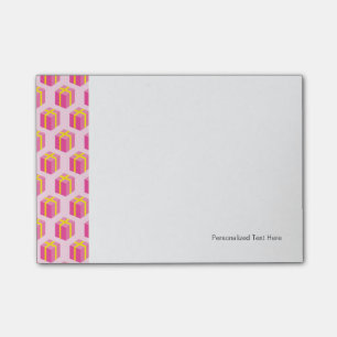 Hintergrund mit Geschenken Post-it Klebezettel