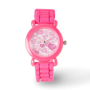 Hintergrund mit Herz Armbanduhr