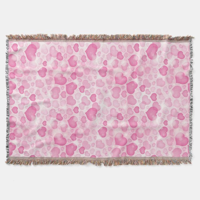 Hintergrund mit Herzen Decke (Vorderseite)