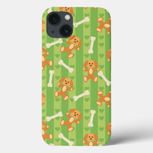 Hintergrund mit Hunden und Knochen Case-Mate iPhone Hülle (Rückseite)