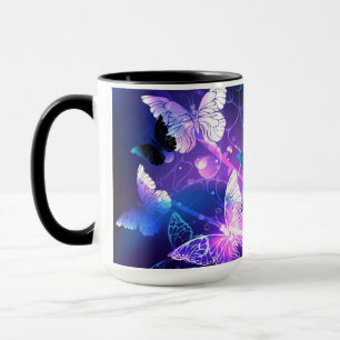 Hintergrund mit Nachtfalter Tasse