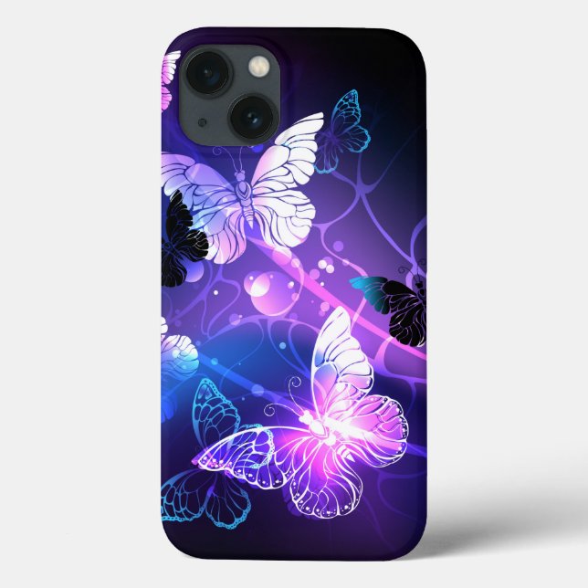 Hintergrund mit Nachtschmetterlingen Case-Mate iPhone Hülle (Rückseite)