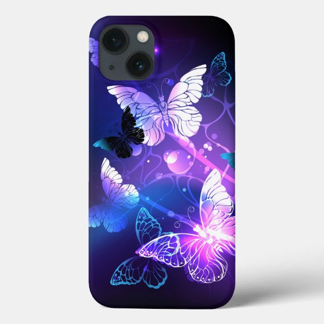 Hintergrund mit Nachtschmetterlingen Case-Mate iPhone Hülle (Rückseite)