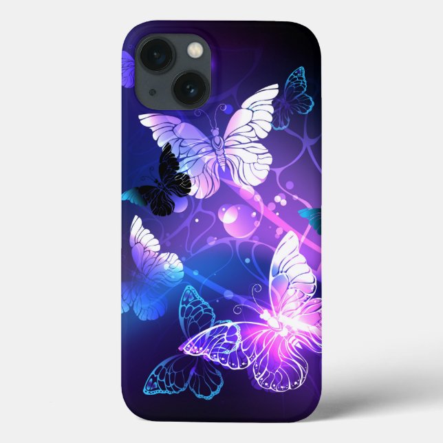 Hintergrund mit Nachtschmetterlingen Case-Mate iPhone Hülle (Rückseite)