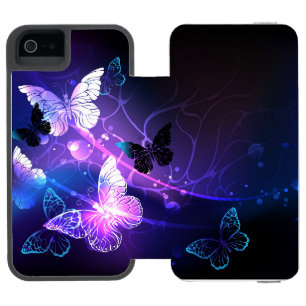 Hintergrund mit Nachtschmetterlingen Incipio Watson™ iPhone 5 Geldbörsen Hülle