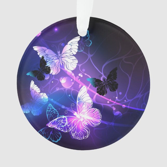 Hintergrund mit Nachtschmetterlingen Ornament (Vorderseite)