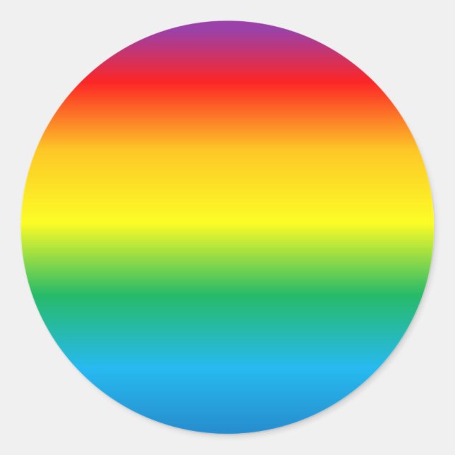 Hintergrund mit Regenbogen farbig Runder Aufkleber (Vorderseite)