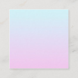 Hintergrund mit rosa und blauen Pastellfarben Quadratische Visitenkarte