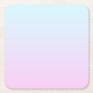 Hintergrund mit rosa und blauen Pastellfarben Rechteckiger Pappuntersetzer