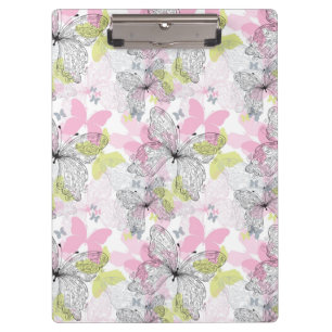 Hintergrund mit Schmetterling Klemmbrett