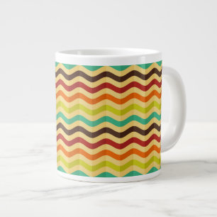 Hintergrund mit Streifen im Retro-Stil 4 Jumbo-Tasse