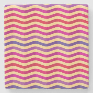 Hintergrund mit Streifen in Retro 3 Steinuntersetzer