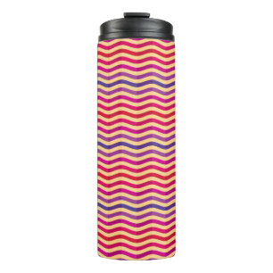 Hintergrund mit Streifen in Retro 3 Thermosbecher