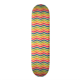 Hintergrund mit Streifen in Retro Skateboard