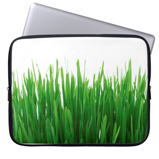 Hintergrund nah Flora frisch Laptopschutzhülle (Vorderseite)