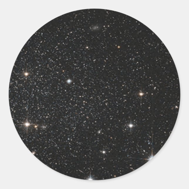 Hintergrund - Night Sky & Stars Runder Aufkleber (Vorderseite)