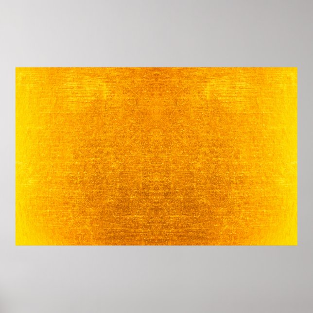 Hintergrund oder Konsistenz aus gebürstetem Gold Poster (Vorne)