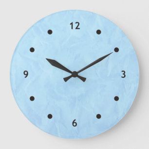 Hintergrund PAPIER-BESCHAFFENHEIT - Blau Große Wanduhr