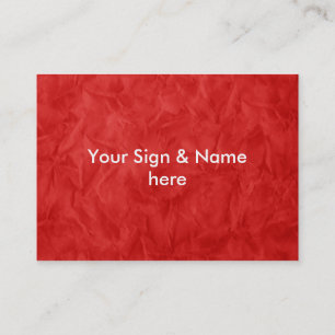 Hintergrund PAPIERTEXTURE - dreckig rot Visitenkarte