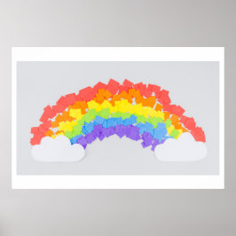 Hintergrund Rainbow Happy Birthday Poster