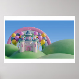 Hintergrund Rainbow Happy Birthday Poster