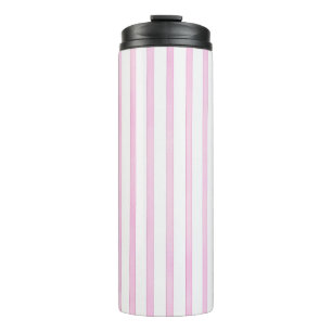 Hintergrund-rosa Aquarell-Streifen Thermosbecher