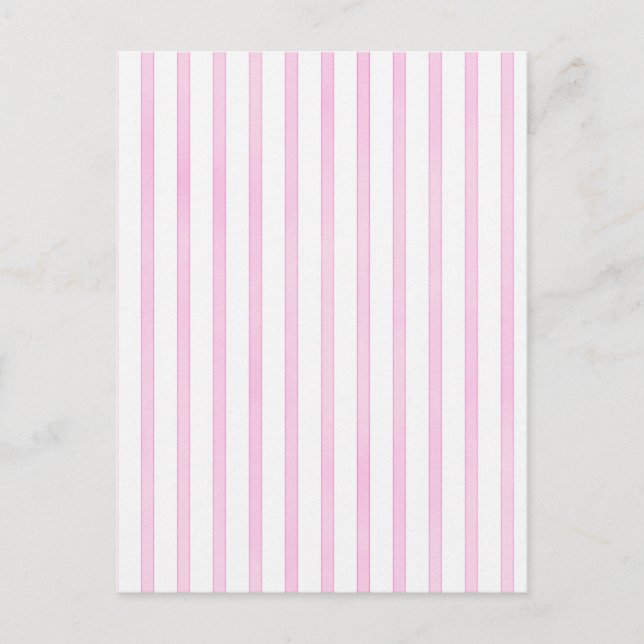 Hintergrund Rosa Streifen Postkarte (Vorderseite)