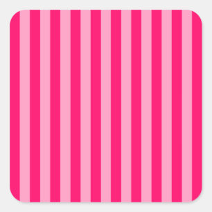 Hintergrund rosa Streifen Quadratischer Aufkleber