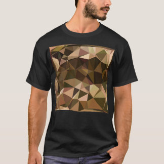 Hintergrund Sienna Abstrakt Low Polygon T-Shirt