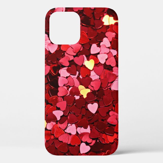 Hintergrund Textur Herz rot Case-Mate iPhone Hülle (Rückseite)