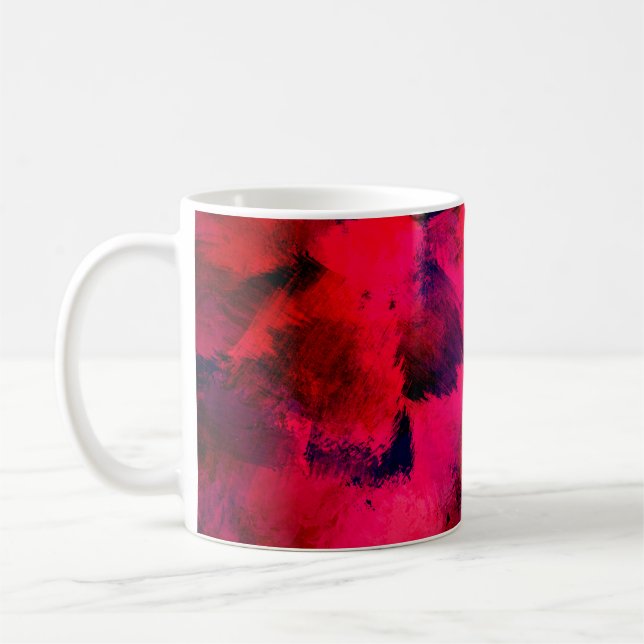 Hintergrund Texturvorlage rot Kaffeetasse (Links)