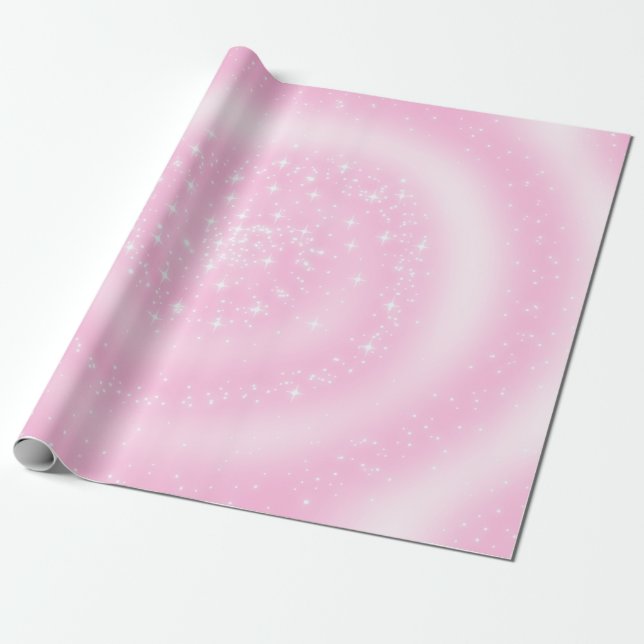 Hintergrund transparenter Sternstrudel Geschenkpapier (Ungerollt)