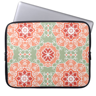 Hintergrund Vintage Blume. Nahtlose Blumenmuster Laptopschutzhülle
